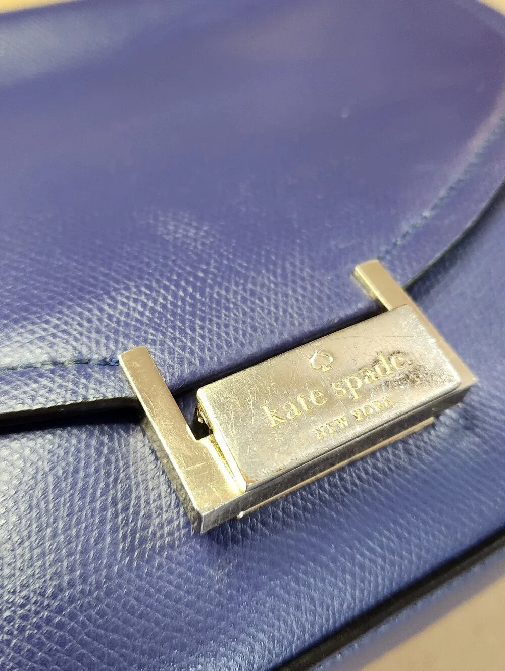 Kate Spade Purse New York Miro Street Emperor Blue-Purple Shoulder Bag